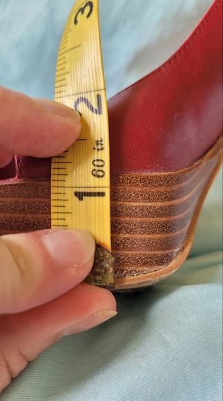 Bakers Paloma Platform Peeptoe size 7 1/2 RED - Picture 7 of 8